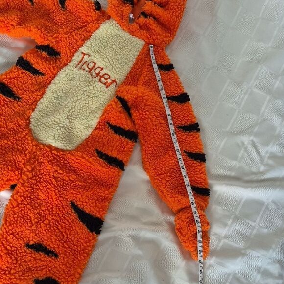 Disney Orange and Black Tigger Kids Footie Holloween Costume - Picture 9 of 16
